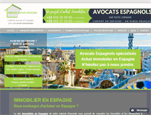 Tablet Screenshot of immobilier-en-espagne.com